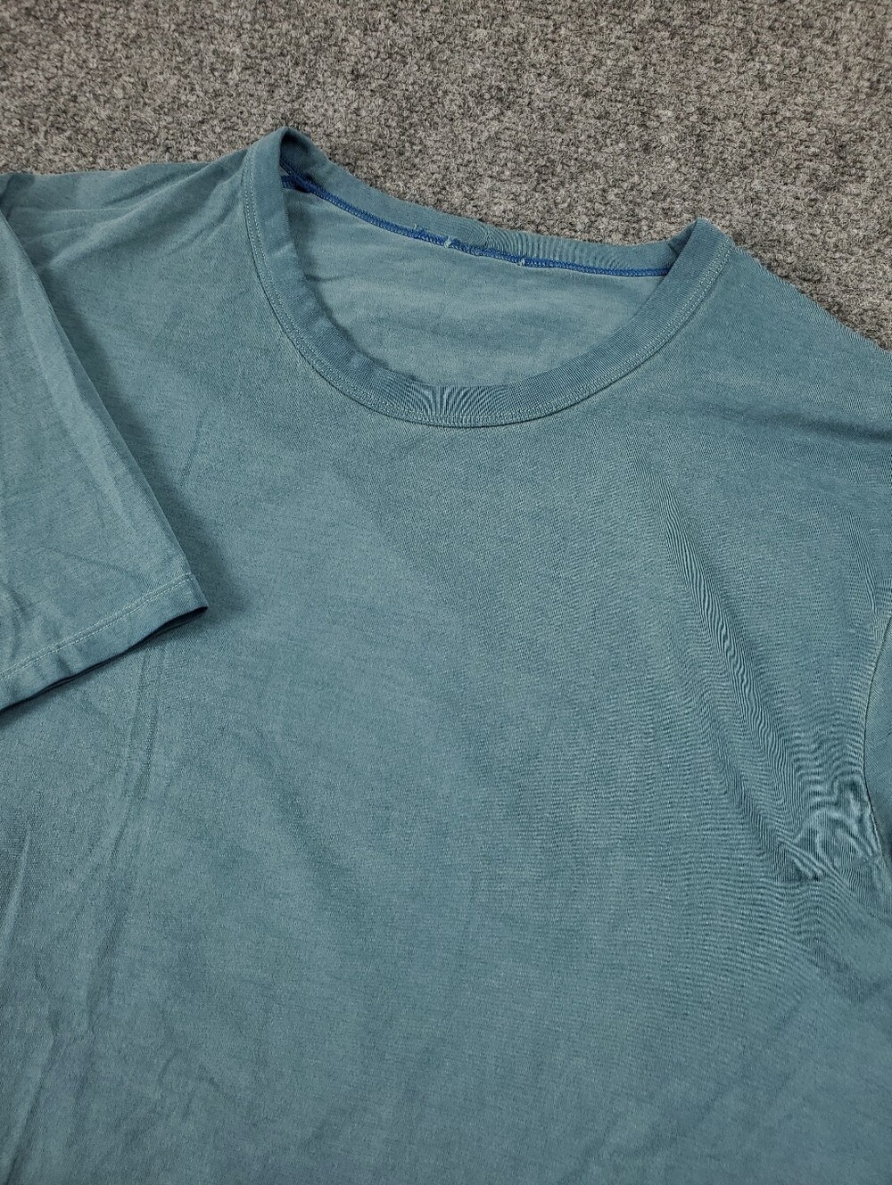 Lululemon Fundamental T Shirt Mens Medium Short Sleeve Crewneck Tee Blue